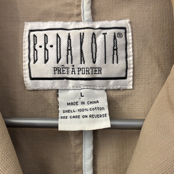🔥VINTAGE🔥BB Dakota Women's Utility Jacket in Beige - Picture 2 of 7